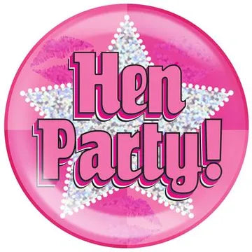 Oaktree Holographic Jumbo Badge - Hen Party