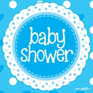 Oaktree Baby Shower Blue 33cm x 33cm 3-ply Napkins 16pcs