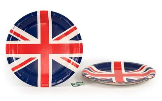 Oaktree Union Jack 9inch/23cm Plates 8pcs