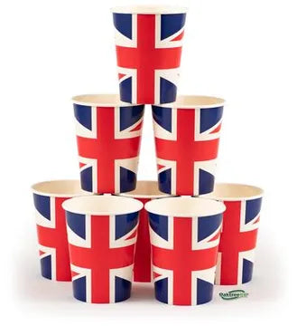 Oaktree Union Jack 9oz/266ml Cups 8pcs