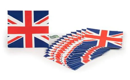 Oaktree Union Jack 33cm x 33cm 3-ply Napkins 16pcs