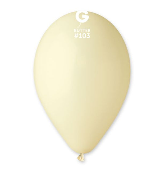 Gemar 13" Butter #103 G120 50pcs Round Balloon