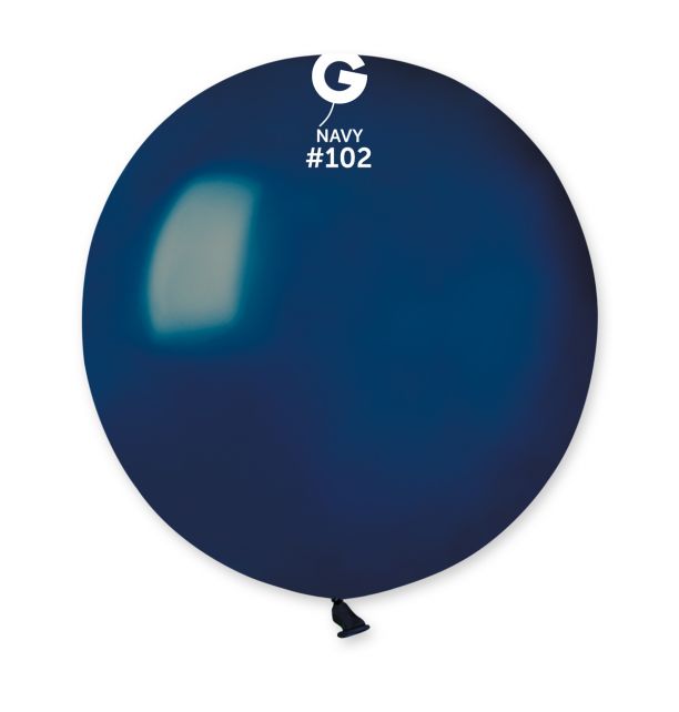 Gemar 19" Navy #102 G19 25pcs Round Balloon