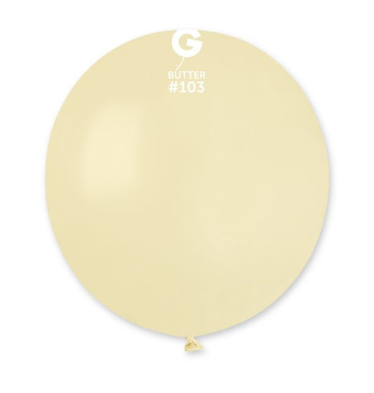 Gemar 19" Butter #103 G19 25pcs Round Balloon