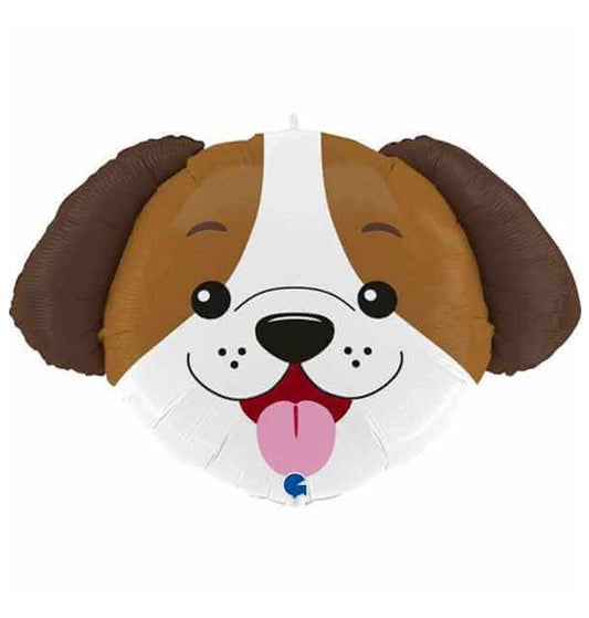 Dog Head Foil Balloon Packaged