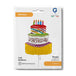 Grabo 23 inch Happy Birthday Cake Supershape packaging