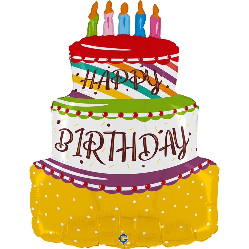 Grabo 23 inch Happy Birthday Cake Supershape product