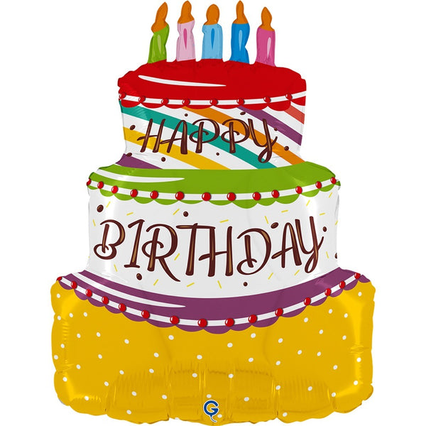 Grabo 23 inch Happy Birthday Cake Supershape product