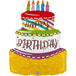 Grabo 23 inch Happy Birthday Cake Supershape product