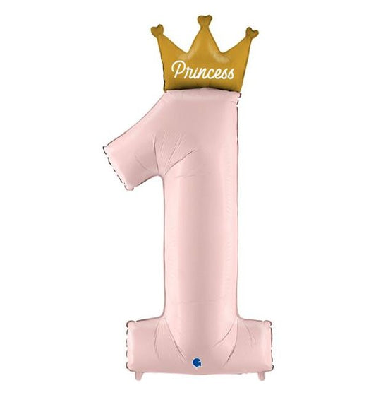 My 1st Birthday Princess Foil Balloon Packaged