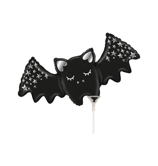 Sparkling Bat mini Foil Balloon Unpackaged