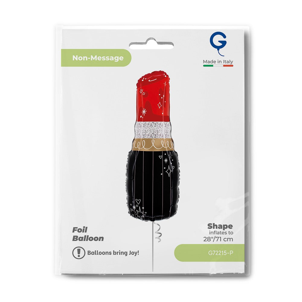 Grabo 28" Red Lipstick Foil Balloon packaging