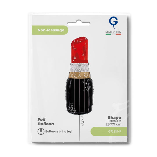 Grabo 28" Red Lipstick Foil Balloon packaging