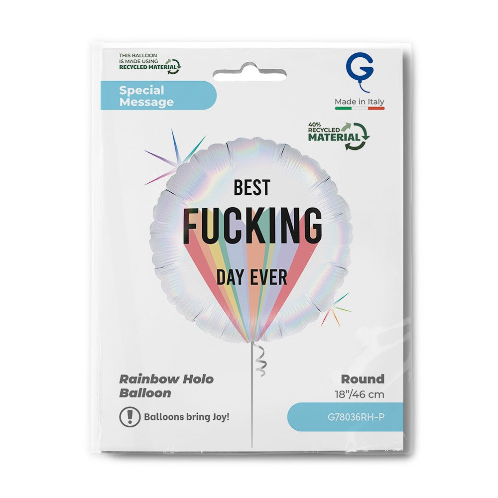 Grabo 18" Best Fucking Day Ever packaging