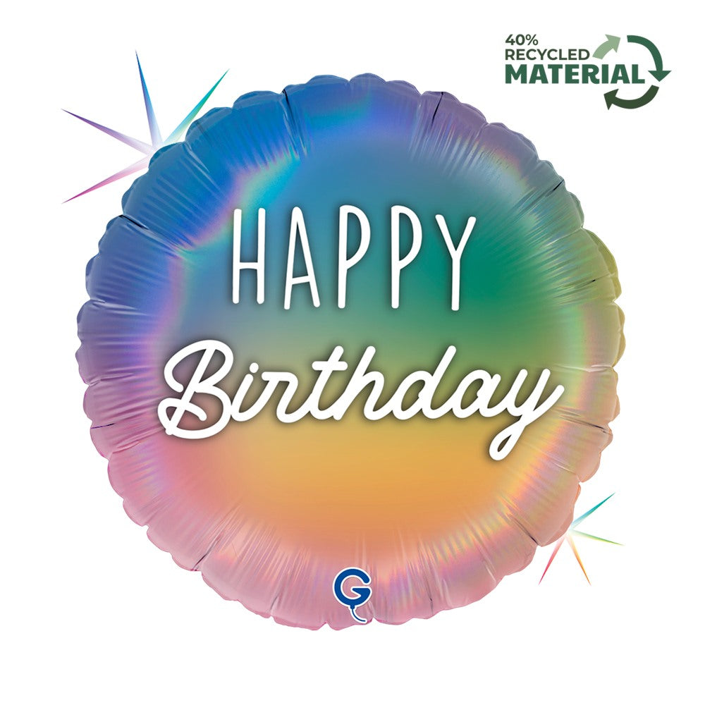 Grabo 18" Happy B-Day Colourful Rainbow product