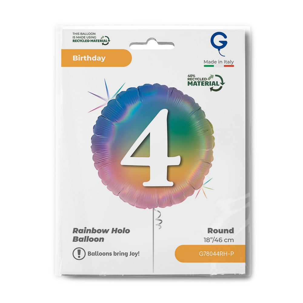 Grabo 18" Happy 4 Colourful Rainbow packaging