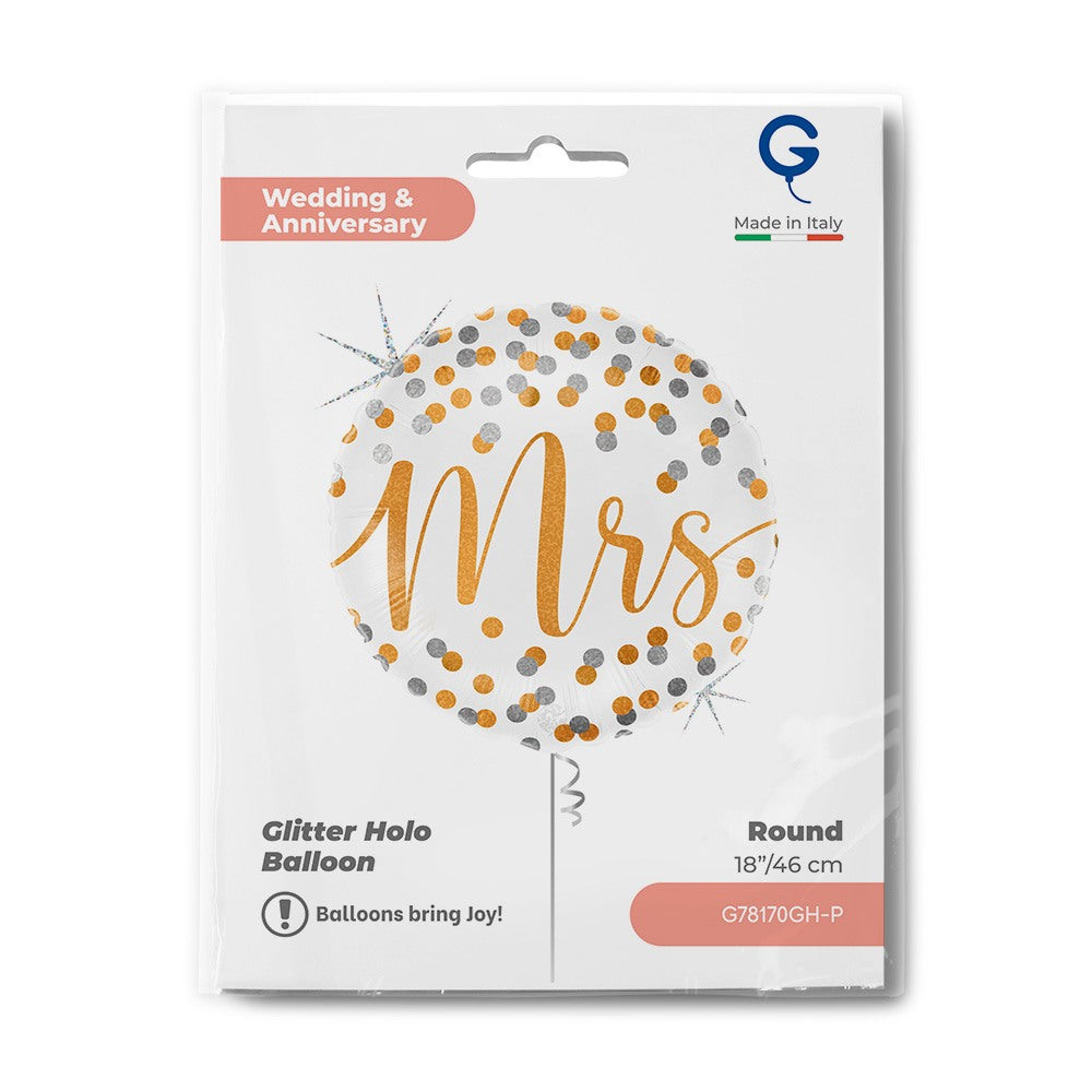 Grabo 18" Mrs Confetti packaging