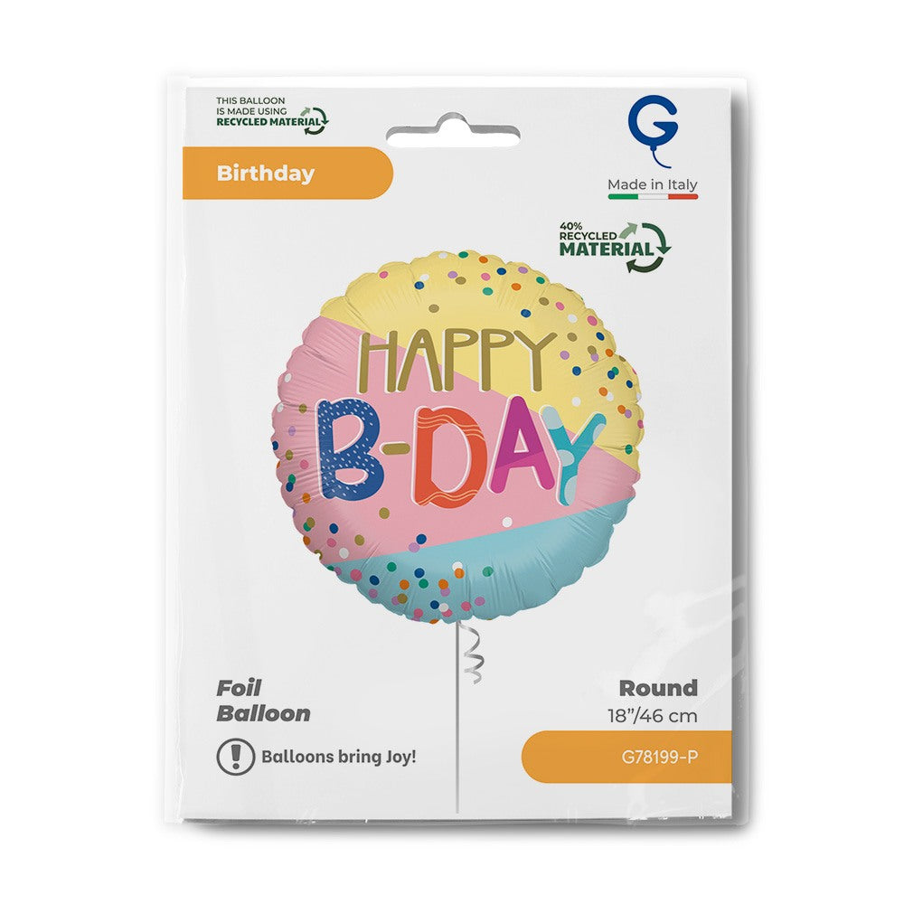 Grabo 18" Funky Dots B-Day packaging