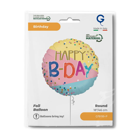 Grabo 18" Funky Dots B-Day packaging