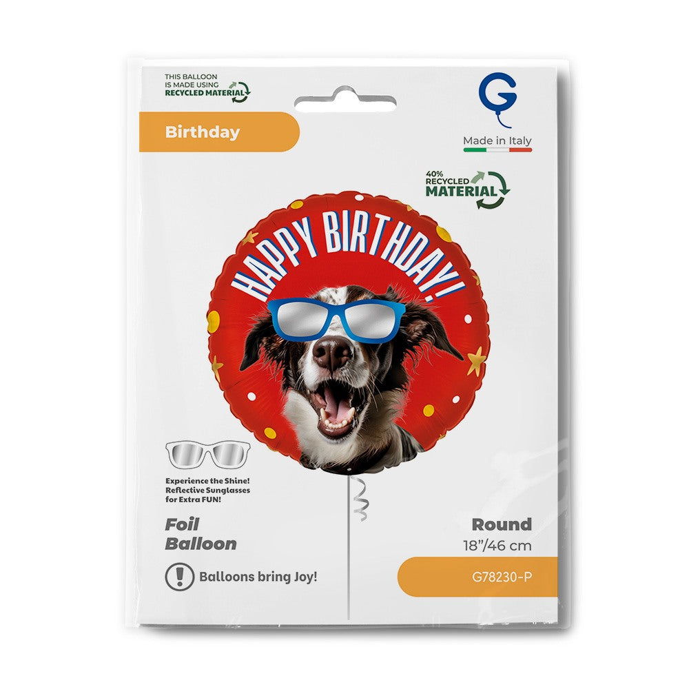Grabo 18" Cool Doggy Birthday packaging