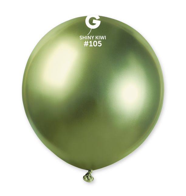 Gemar 19" Shiny Kiwi #105 GB150 25pcs Round Balloon