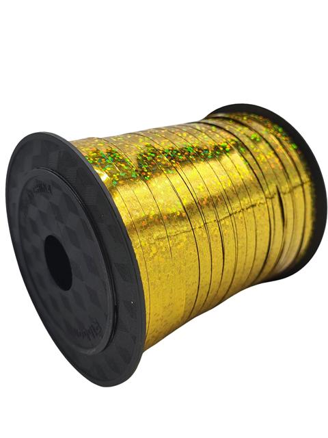 Gemar 5mm x 250m Holographic Curling Ribbon Gold — official Gemar UK product image
