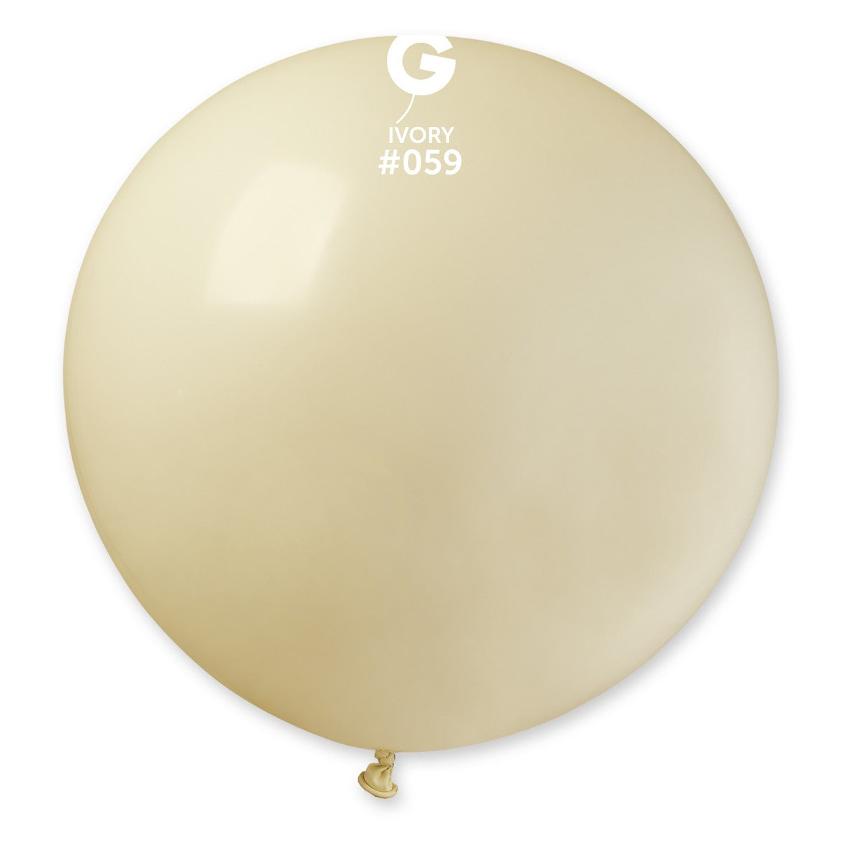 Gemar 31" Ivory #059 G30 1pc Round Balloon — Italian store beauty original 1200px