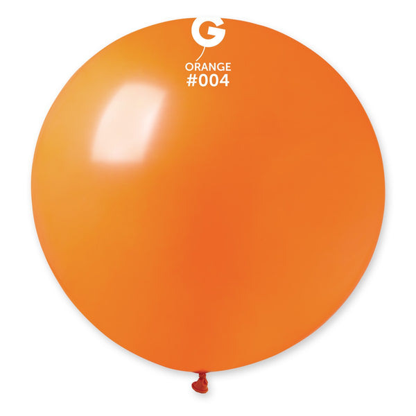 Gemar 31" Orange #004 G30 1pc Round Balloon — Italian store beauty original 1200px