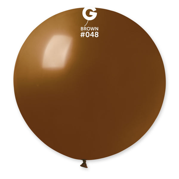 Gemar 31" Brown #048 G30 1pc Round Balloon — Italian store beauty original 1200px