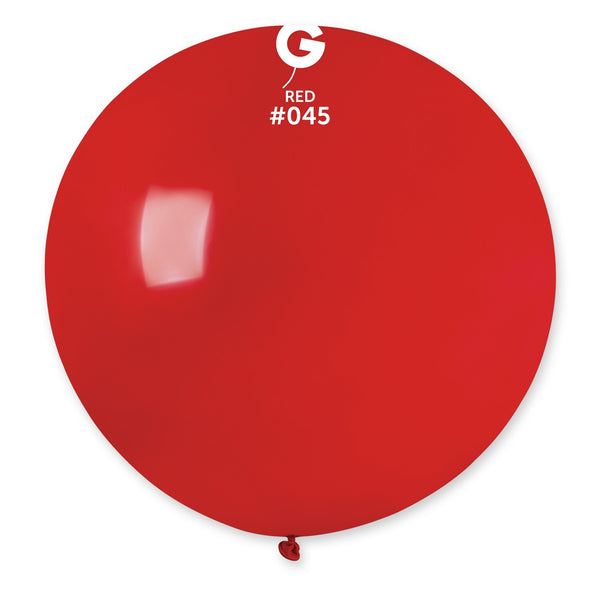 Gemar 31" Red #045 G30 1pc Round Balloon — Italian store beauty original 1200px