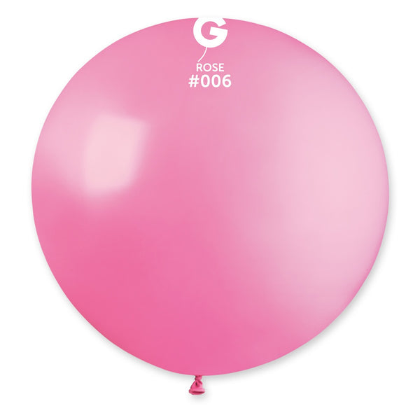 Gemar 31" Rose #006 G30 1pc Round Balloon — Italian store beauty original 1200px