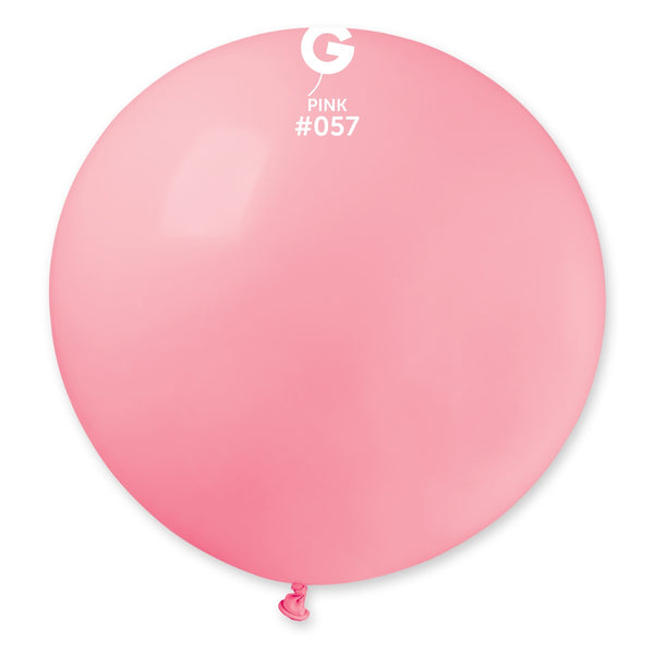 Gemar 31" Pink #057 G30 1pc Round Balloon — Italian store beauty original 1200px