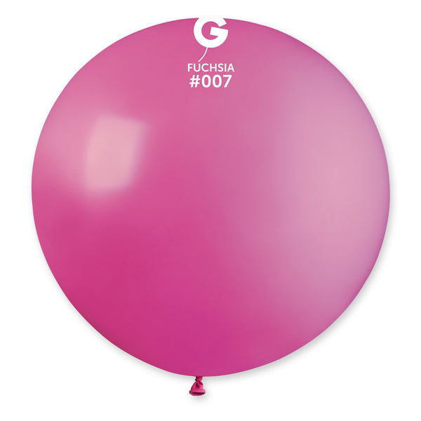 Gemar 31" Fuchsia #007 G30 1pc Round Balloon — Italian store beauty original 1200px