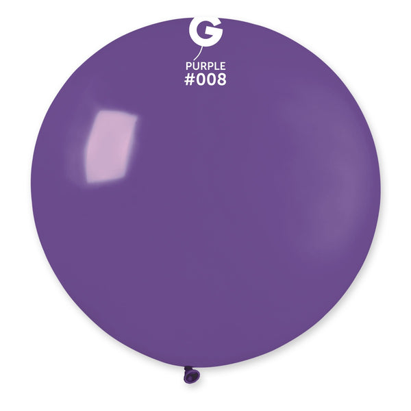 Gemar 31" Purple #008 G30 1pc Round Balloon — Italian store beauty original 1200px