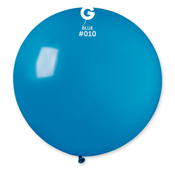 Gemar 31" Blue #010 G30 1pc Round Balloon — Italian store beauty original 1200px