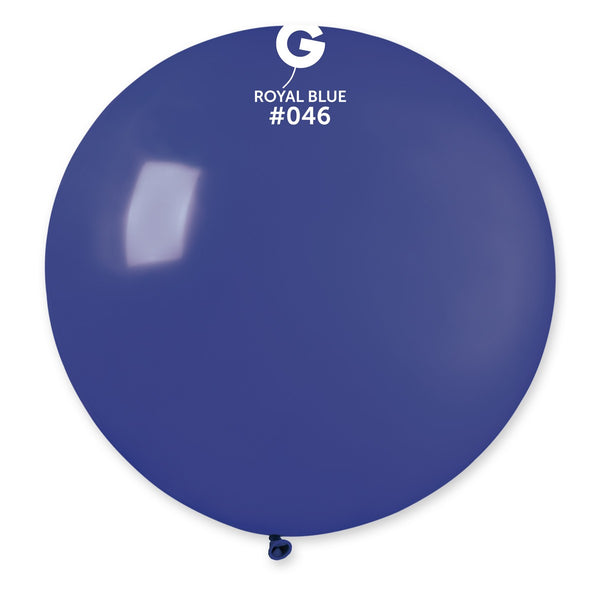 Gemar 31" Royal Blue #046 G30 1pc Round Balloon — Italian store beauty original 1200px