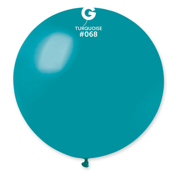 Gemar 31" Turquoise #068 G30 1pc Round Balloon — Italian store beauty original 1200px