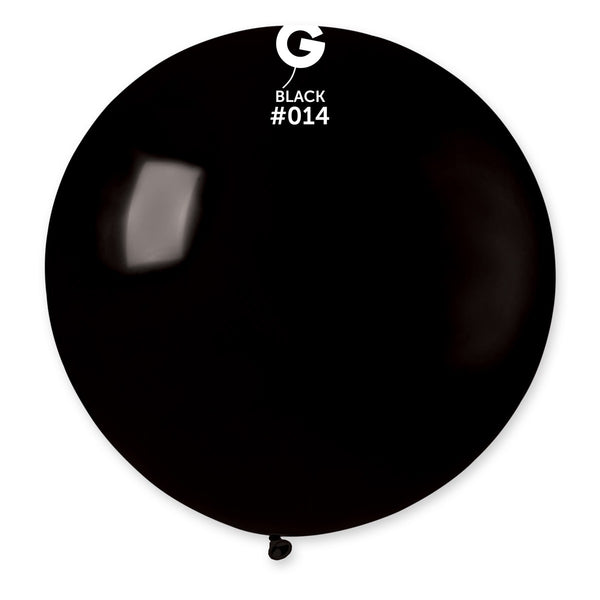 Gemar 31" Black #014 G30 1pc Round Balloon — Italian store beauty original 1200px