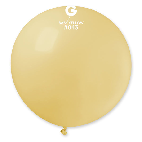Gemar 31" Baby Yellow #043 G30 1pc Round Balloon — Italian store beauty original 1200px