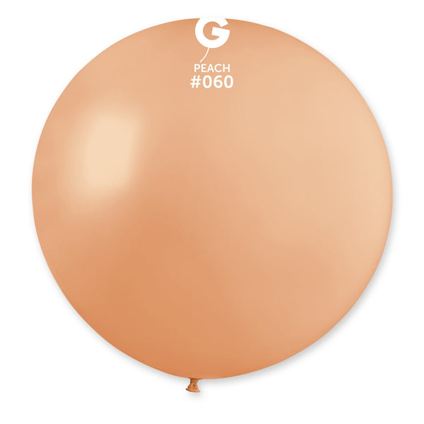 Gemar 31" Peach #060 G30 1pc Round Balloon — Italian store beauty original 1200px