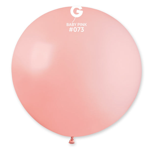 Gemar 31" Baby Pink #073 G30 1pc Round Balloon — Italian store beauty original 1200px