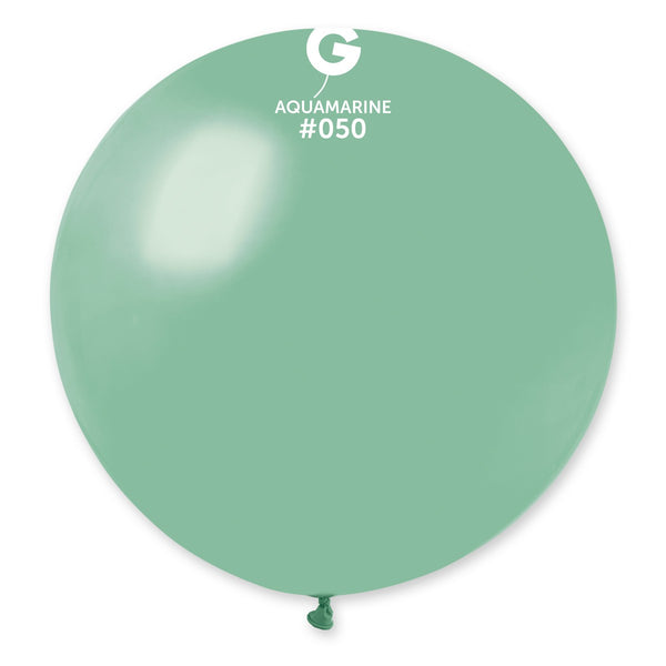 Gemar 31" Aquamarine #050 G30 1pc Round Balloon — Italian store beauty original 1200px
