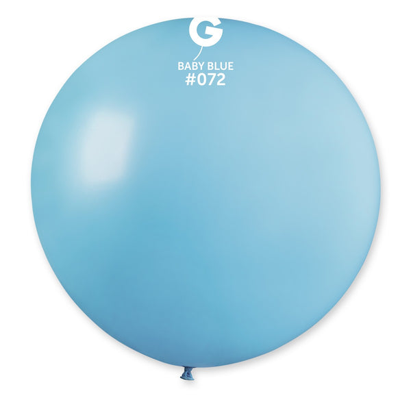 Gemar 31" Baby Blue #072 G30 1pc Round Balloon — Italian store beauty original 1200px