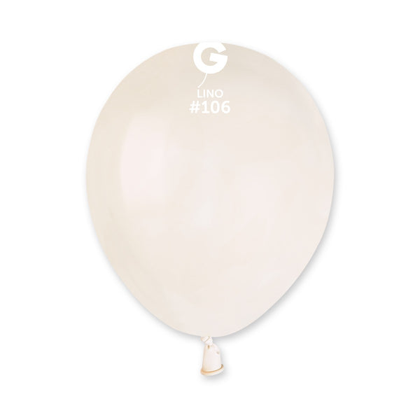 5" Linen #106 A50 50pcs Round Balloon — Italian store beauty original 1200px