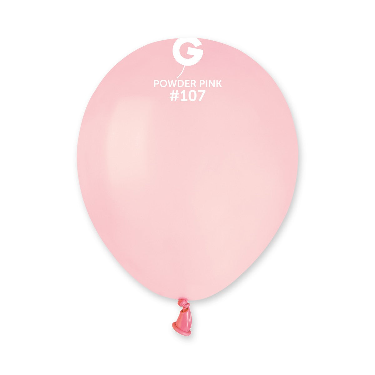 5" Powder Pink #107 A50 50pcs Round Balloon — Italian store beauty original 1200px