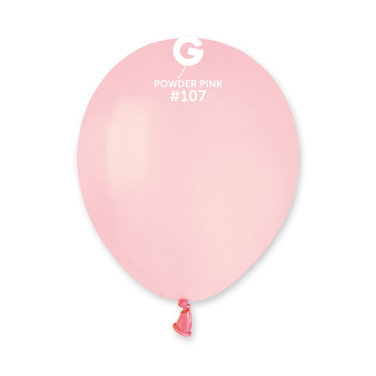 5" Powder Pink #107 A50 50pcs Round Balloon — Italian store beauty original 1200px
