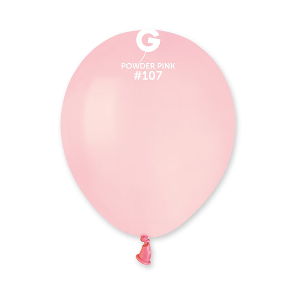 5" Powder Pink #107 A50 50pcs Round Balloon — Italian store beauty original 1200px