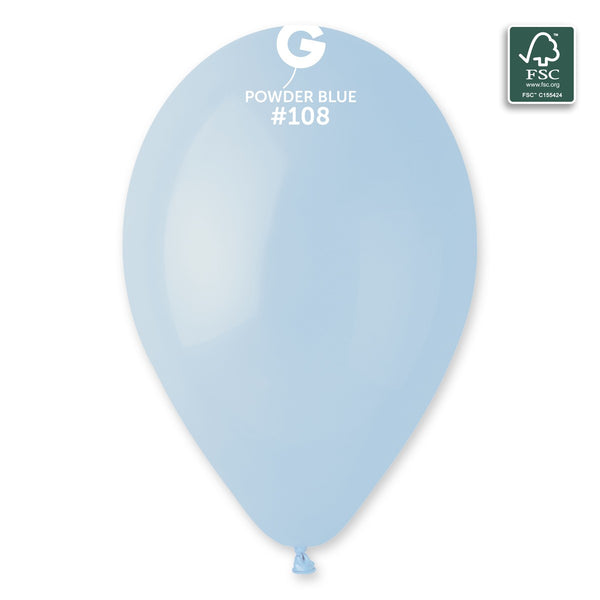 13" Powder Blue #108 G120 50pcs Round Balloon — Italian store beauty original 1200px