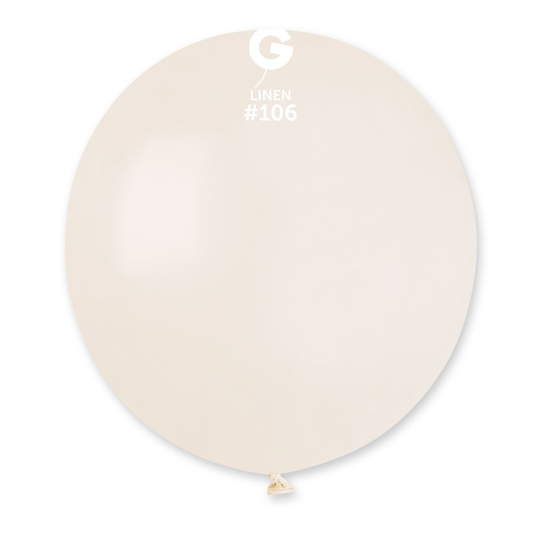 19" Linen #106 G19 25pcs Round Balloon — Italian store beauty original 1200px