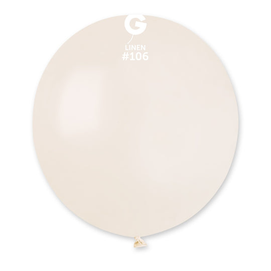 19" Linen #106 G19 25pcs Round Balloon — Italian store beauty original 1200px